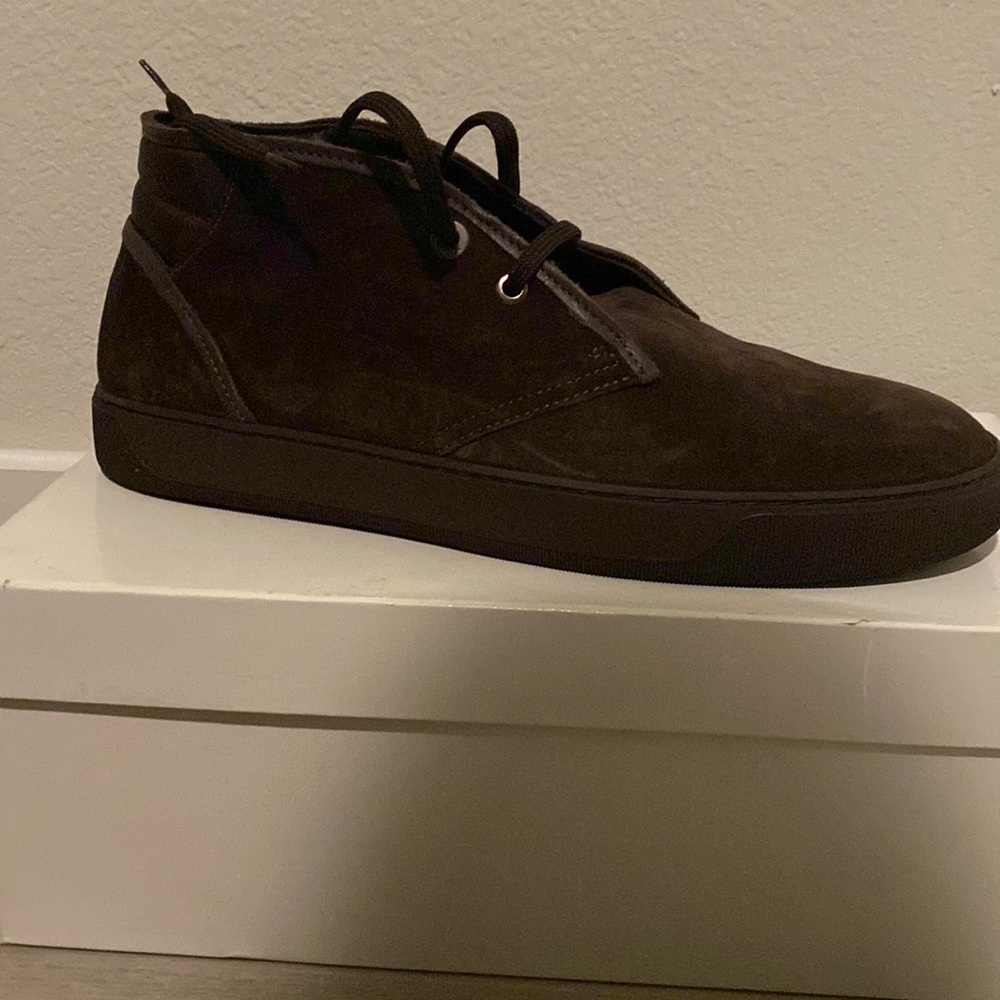 Moncler suede boots. Mens
